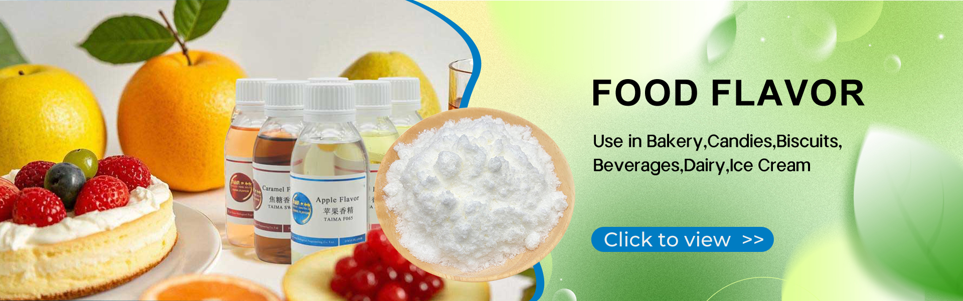 Food Flavor for Bakery, Candies, Biscuits, Beverages, Dairy, Ice Cream